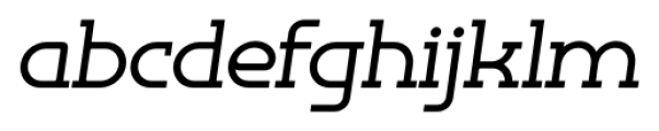 Omni Serif Medium Slanted Font LOWERCASE