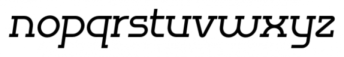 Omni Serif Medium Slanted Font LOWERCASE