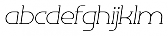 Omni Serif Thin Slanted Font LOWERCASE