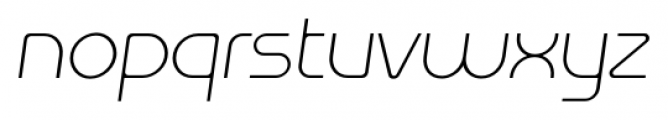 Omni Thin Slanted Font LOWERCASE