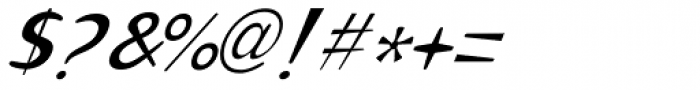 Omaha Thin Italic Font OTHER CHARS