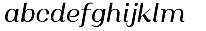 Oman Display Medium Italic Font LOWERCASE