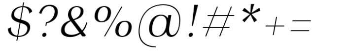 Oman Display Regular Italic Font OTHER CHARS