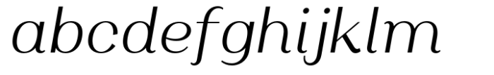Oman Display Regular Italic Font LOWERCASE
