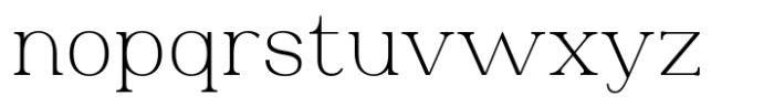 Oman Display Serif Light Font LOWERCASE