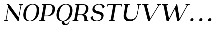 Oman Display Serif Medium Italic Font UPPERCASE