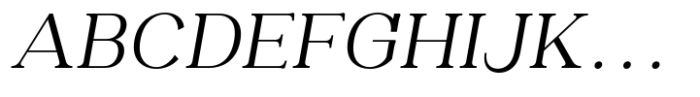 Oman Display Serif Regular Italic Font UPPERCASE