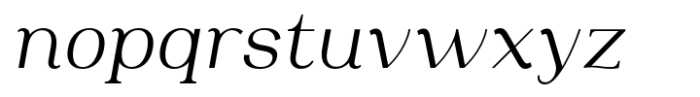 Oman Display Serif Regular Italic Font LOWERCASE