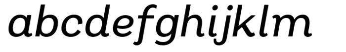 Oman Half Medium Italic Font LOWERCASE