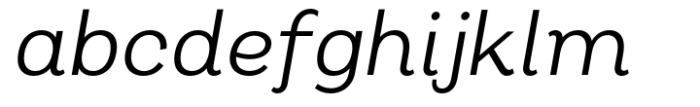 Oman Half Regular Italic Font LOWERCASE