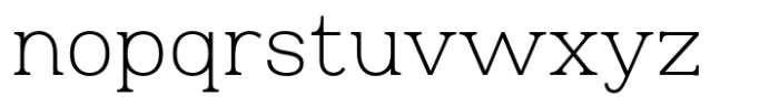 Oman Half Serif Light Font LOWERCASE