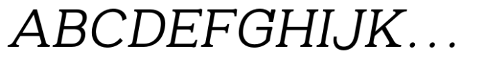 Oman Half Serif Regular Italic Font UPPERCASE