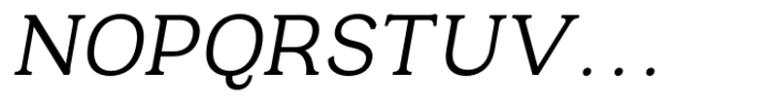Oman Half Serif Regular Italic Font UPPERCASE
