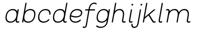 Oman Light Italic Font LOWERCASE