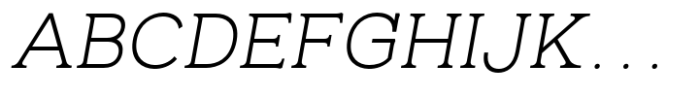 Oman Serif Light Italic Font UPPERCASE
