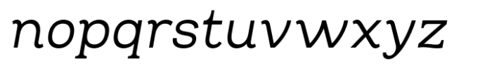Oman Serif Regular Italic Font LOWERCASE