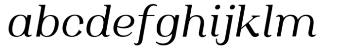 Oman Serif Variable Italic Font LOWERCASE