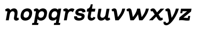 Oman Slab Bold Italic Font LOWERCASE