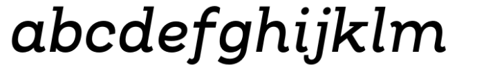 Oman Slab Medium Italic Font LOWERCASE