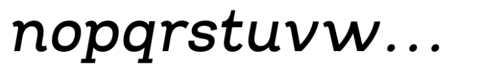 Oman Slab Medium Italic Font LOWERCASE