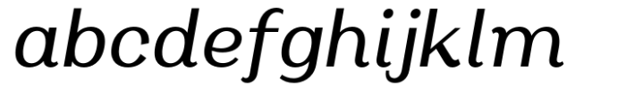 Oman Text Medium Italic Font LOWERCASE