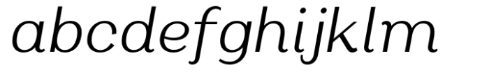 Oman Text Regular Italic Font LOWERCASE