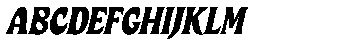 Ombre Nouveau Bold Italic Font UPPERCASE