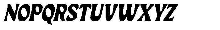 Ombre Nouveau Bold Italic Font UPPERCASE