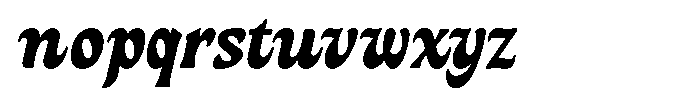 Ombre Nouveau Bold Italic Font LOWERCASE
