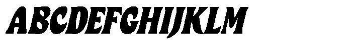 Ombre Nouveau Extra Bold Italic Font UPPERCASE