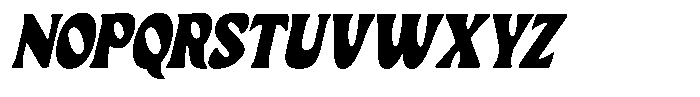 Ombre Nouveau Extra Bold Italic Font UPPERCASE