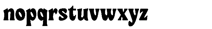 Ombre Nouveau Extra Bold Font LOWERCASE