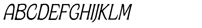 Ombre Nouveau Extra Light Italic Font UPPERCASE