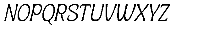 Ombre Nouveau Extra Light Italic Font UPPERCASE