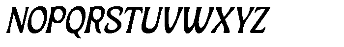 Ombre Nouveau Italic Font UPPERCASE