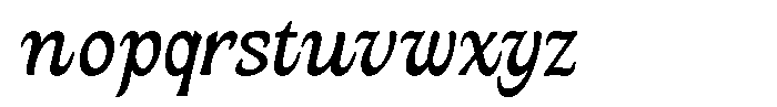 Ombre Nouveau Italic Font LOWERCASE