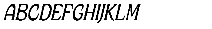 Ombre Nouveau Light Italic Font UPPERCASE