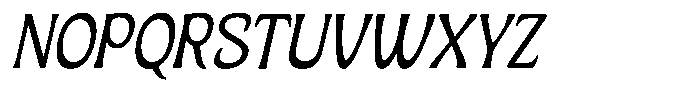 Ombre Nouveau Light Italic Font UPPERCASE