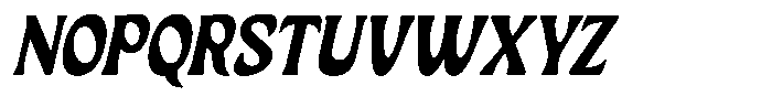 Ombre Nouveau Semi Bold Italic Font UPPERCASE