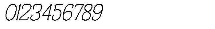 Ombre Nouveau Thin Italic Font OTHER CHARS