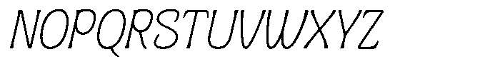 Ombre Nouveau Thin Italic Font UPPERCASE