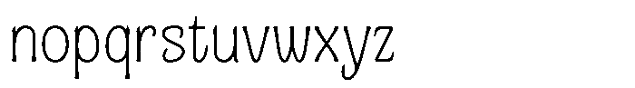 Ombre Nouveau Thin Font LOWERCASE