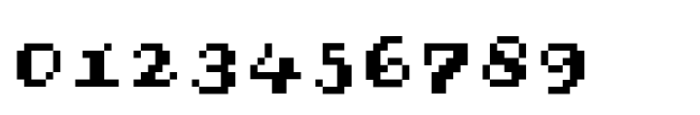 Omega Pixel Bold Italic Font OTHER CHARS