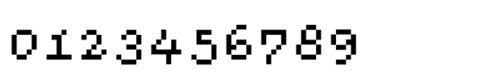 Omega Pixel Italic Font OTHER CHARS