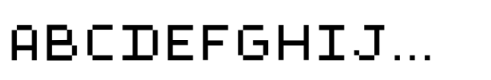 Omega Pixel Regular Font UPPERCASE
