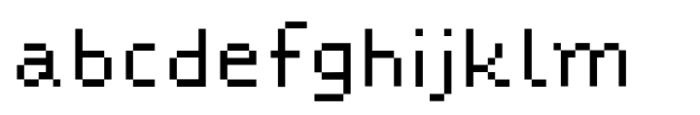 Omega Pixel Regular Font LOWERCASE
