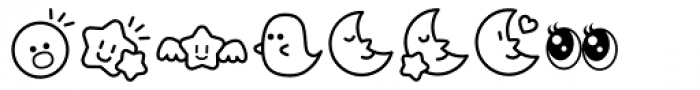 Omekashi Emoji Regular Font UPPERCASE