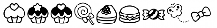 Omekashi Emoji Regular Font LOWERCASE