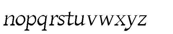 Omnella Italic Font LOWERCASE