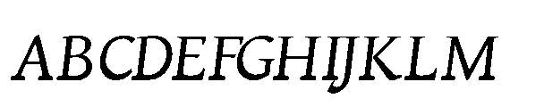 Omnella Medium Italic Font UPPERCASE